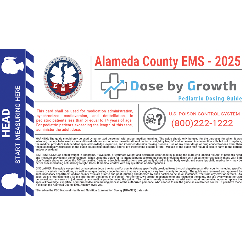 2025 Alameda County EMS Custom Tape