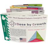 2026 Dose By Growth PALS Pediatric Emergency Tape