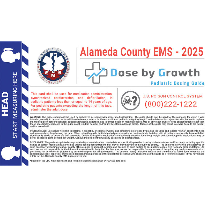 2025 Alameda County EMS Custom Tape